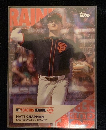 2025 Topps Series 1 Training Grounds #TG-25 Matt Chapman — front