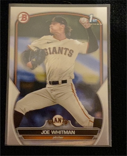 2023 Bowman Draft #BD-98 Joe Whitman — front