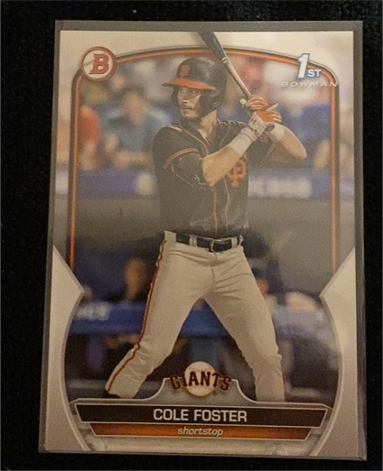 2023 Bowman Draft #BD-128 Cole Foster — front