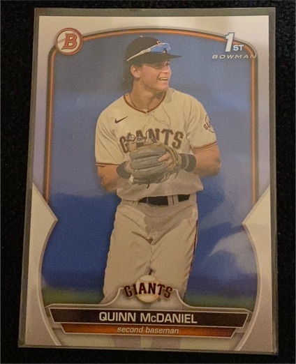 2023 Bowman Draft #BD-136 Quinn McDaniel — front