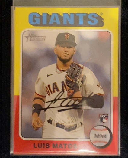 2024 Topps Heritage #101 Luis Matos — front