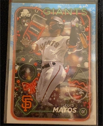 2024 Topps Holiday #H70 Luis Matos — front