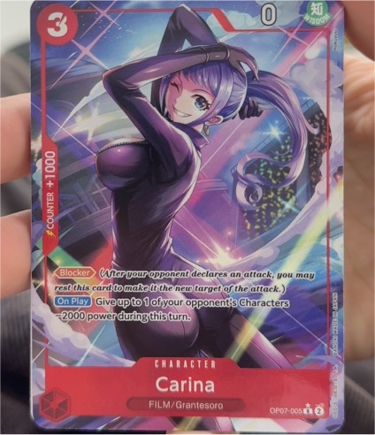 Carina OP07-005 500 Years in the Future One Piece Card Game — front