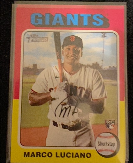 2024 Topps Heritage #391 Marco Luciano — front