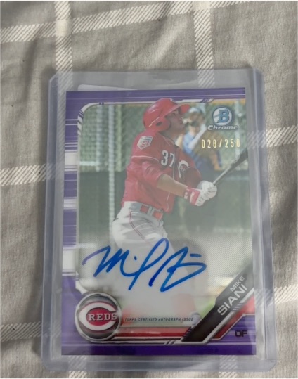 2019 Bowman Chrome Prospects Autographs #CPA-MS Mike Siani — front
