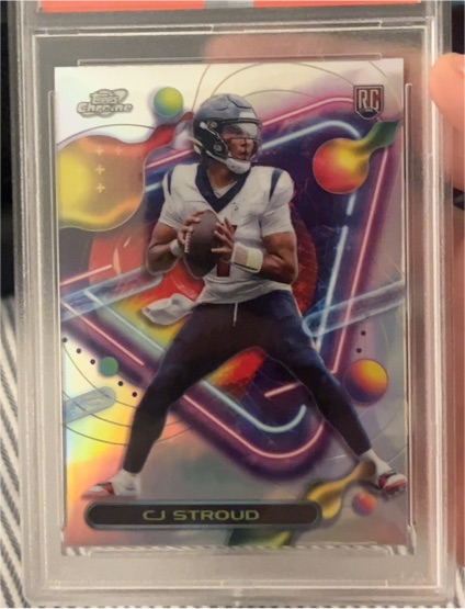 2023 Topps Composite #252 CJ Stroud Cosmic Chrome Rookie — front