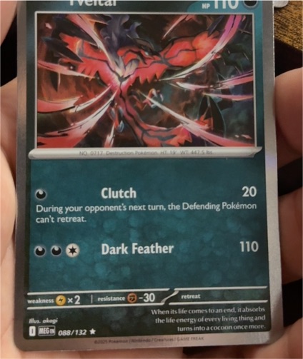 2025 Pokémon Mega Evolutions #088 Yveltal — front