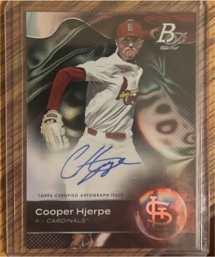 2023 Bowman Platinum #TOP-25 Cooper Hjerpe — front