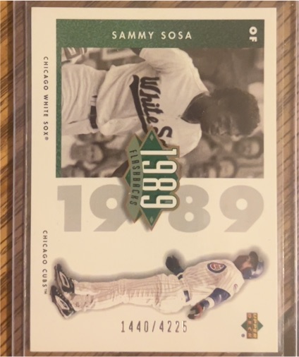 2002 Upper Deck Authentics 1989 Flashbacks #F9 Sammy Sosa — front