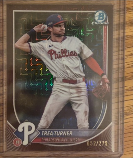 2025 Bowman Chrome #65 Trea Turner — front