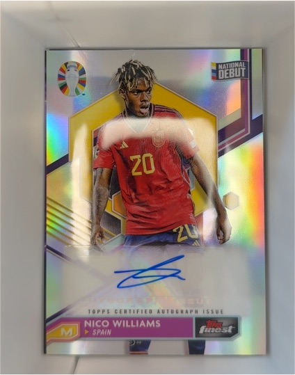 2023 Topps Finest UEFA Euro 2024 National Debut #ND Nico Williams — front