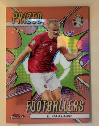 2023 Topps Finest Road to UEFA EURO 2024 #PF-EH E. Haaland — front
