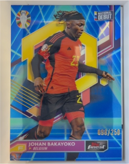 2023 Topps Finest Road to UEFA Euro 2024 #098 Johan Bakayoko — front