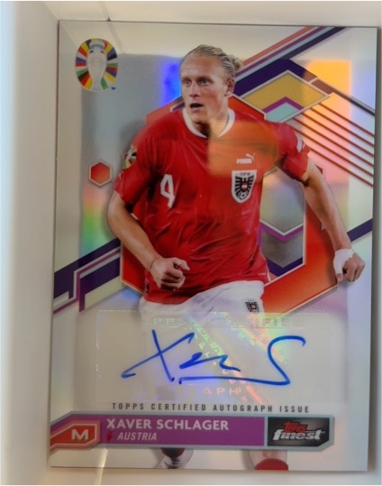 2023 Topps Finest Road to UEFA EURO 2024 #BCA-XV Xaver Schlager — front