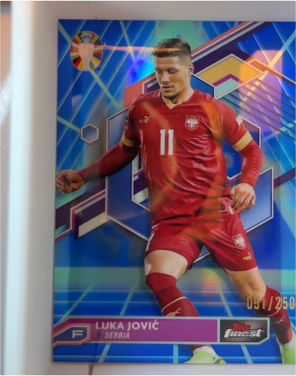 2023 Topps Finest Road to UEFA Euro 2024 #35 Luka Jović — front
