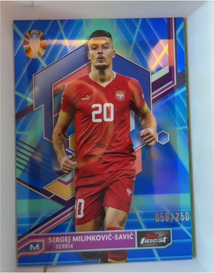 2023 Topps Finest Road to UEFA Euro 2024 #74 Sergej Milinković-Savić — front