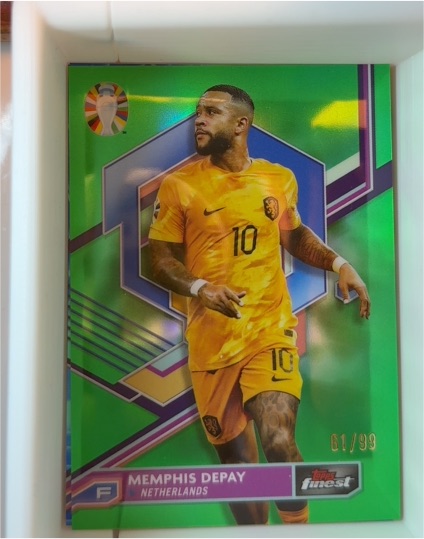 2023 Topps Finest Road to UEFA EURO 2024 #52 Memphis Depay — front