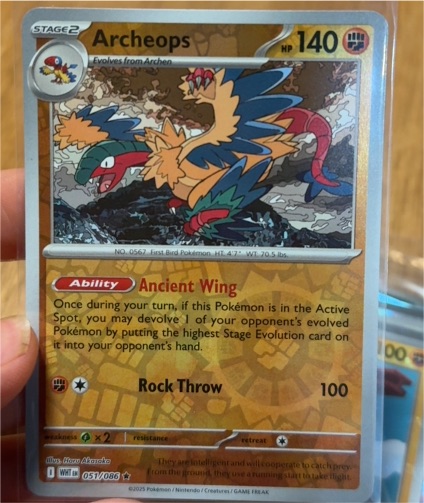 2025 Pokémon SV: White Flare #051 Archeops — front