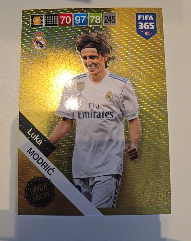 2019 Panini Adrenalyn XL FIFA 365 #245 Luka Modrić Limited Edition — front