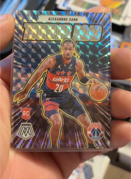 2024-25 Panini Mosaic #19 Alexandre Sarr Thunder Road — front