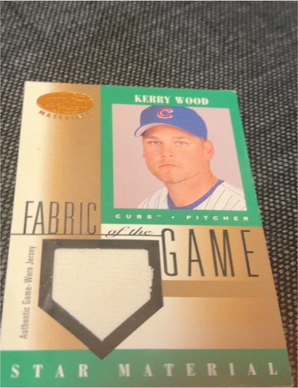 2001 Leaf Certified Fabric of the Game #FG- Kerry Wood — front