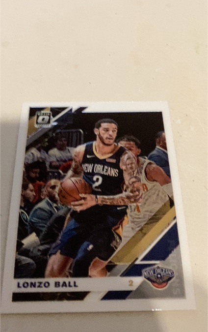 2019-20 Donruss Optic #3 Lonzo Ball — front