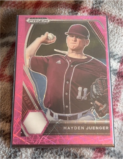 2021 Panini Prizm Draft Picks #PDP182 Hayden Juenger — front