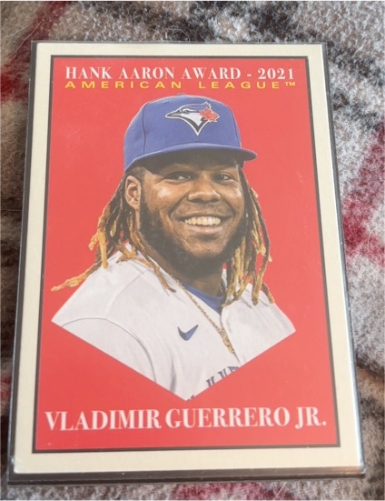 2022 Topps Archives #322 Vladimir Guerrero Jr. Hank Aaron Award — front
