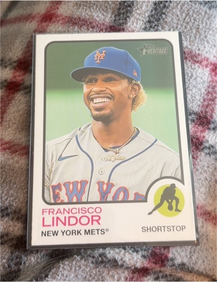 2022 Topps Heritage #196 Francisco Lindor — front