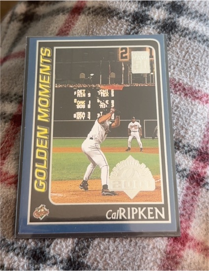 2000 Topps #384 Cal Ripken Jr Golden Moments — front
