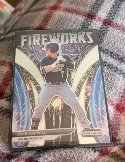 2021 Panini Prizm Draft Picks #F-LW Luke Waddell Fireworks Insert — front