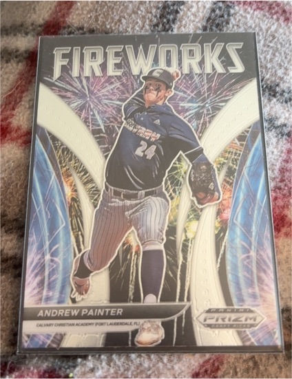 2021 Panini Prizm Draft Picks Fireworks #F-AP Andrew Painter — front