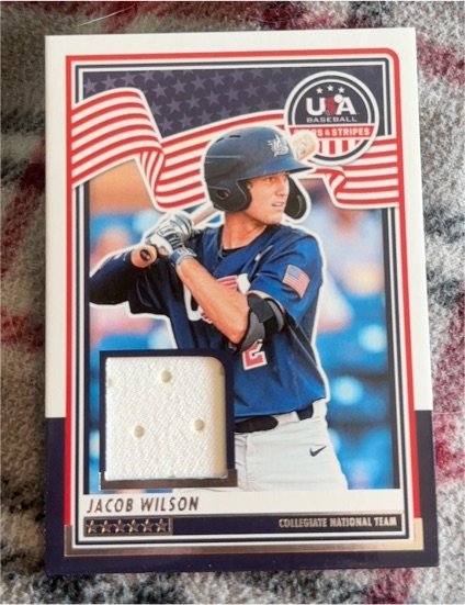 2025 Panini USA Baseball Stars and Stripes #USA-JW Jacob Wilson — front