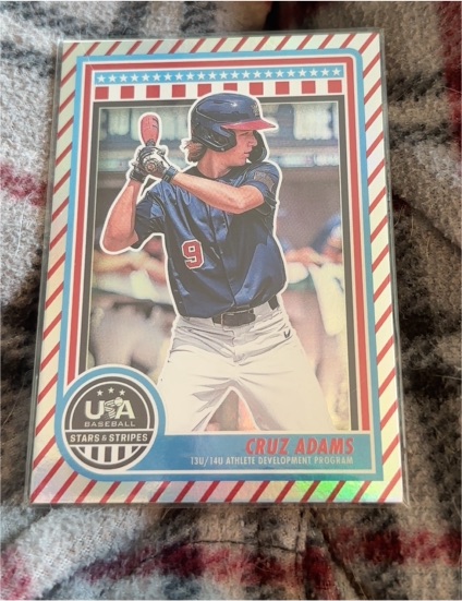 2025 Panini Stars & Stripes USA Baseball #163 Cruz Adams — front