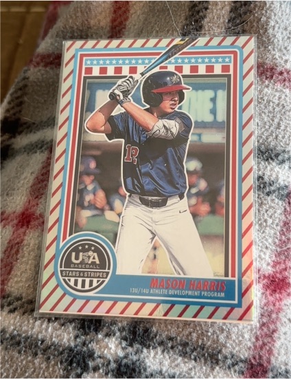 2025 Panini Stars & Stripes USA Baseball #186 Mason Harris — front