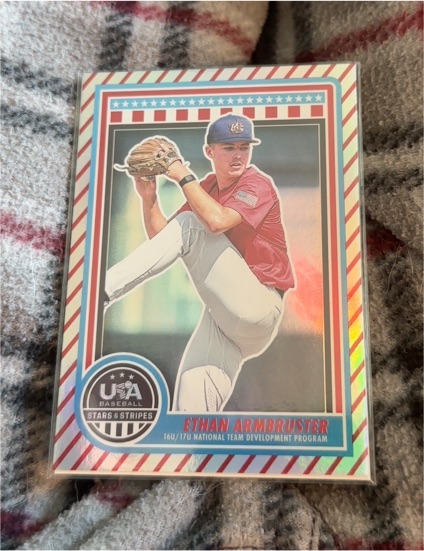 2025 Panini Stars & Stripes USA Baseball #139 Ethan Armbruster — front