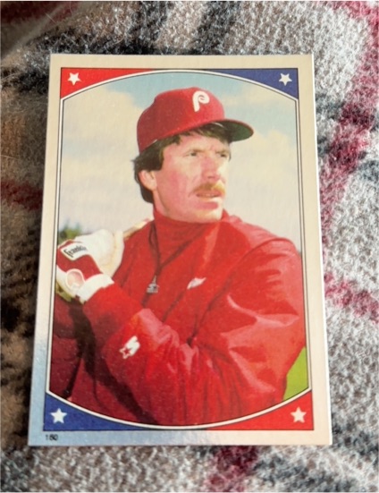 1987 Topps Stickers #160 Mike Schmidt — front