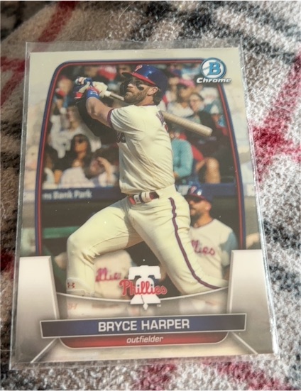 2023 Bowman Chrome #97 Bryce Harper — front