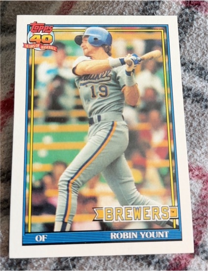 1991 Topps #575 Robin Yount — front