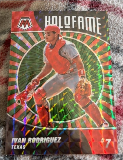 2022 Panini Mosaic Holofame #HF-12 Ivan Rodriguez — front