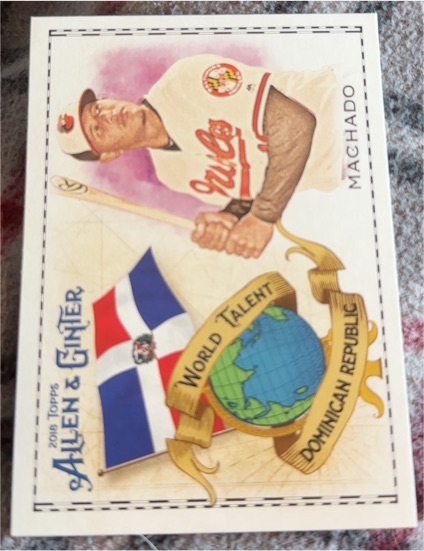 2018 Topps Allen & Ginter #WT-11 Manny Machado World Talent — front