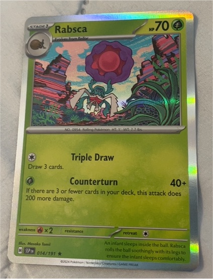 2024 Pokémon Surging Sparks #014 Rabsca — front