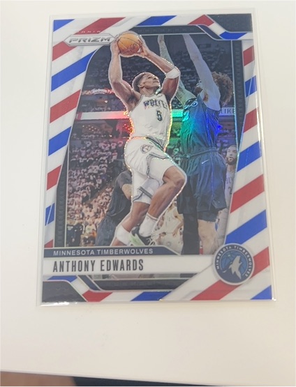 2024-25 Panini Prizm #100 Anthony Edwards — front