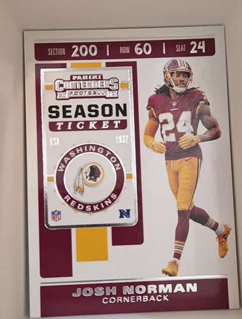 2019 Panini Contenders Season Ticket #61 Josh Norman — front
