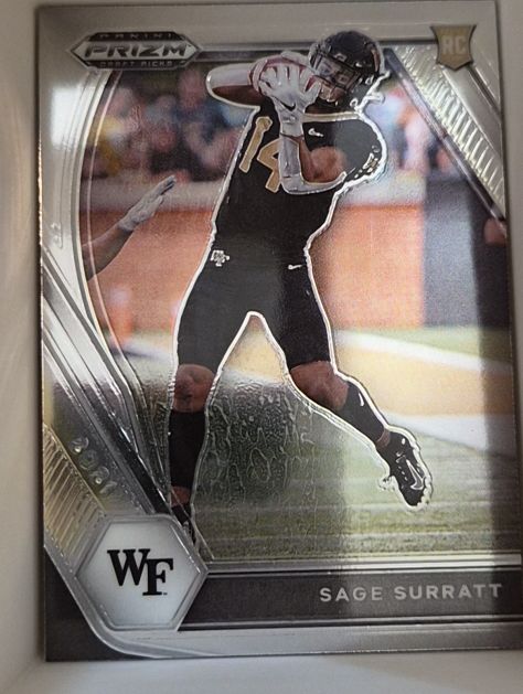 2021 Panini Prizm Draft Picks #134 Sage Surratt — front