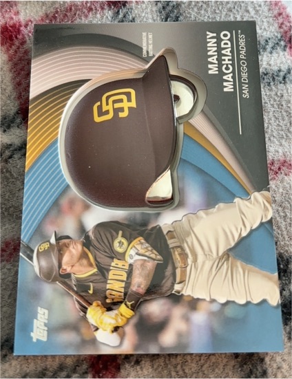 2022 Topps Commemorative Batting Helmet Relics #BHMM Manny Machado — front