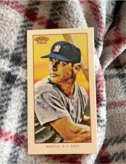 2009 Topps 206 #154a Mickey Mantle — front