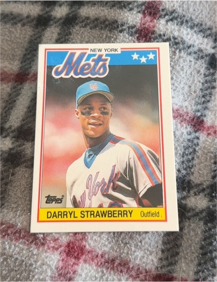 1988 Topps UK Minis #76 Darryl Strawberry — front