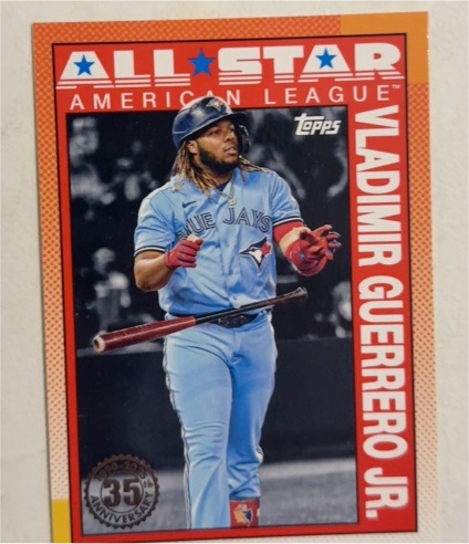 2025 Topps #90AS-49a Vladimir Guerrero Jr. 1990 Topps Baseball 35th Anniversary — front