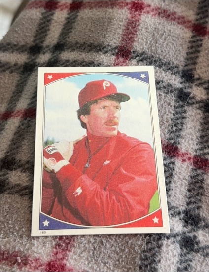 1987 Topps Sticker #160 Mike Schmidt — front